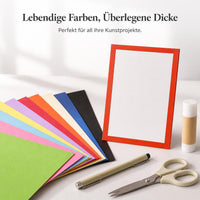 Colored Cardstock Paper for Art and Craft, A4/8K, 250GSM Thick, for Painting and DIY Projects