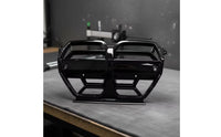 Gloss Black Front Grille with Central Divider Sporty Replacement Front Grille Stylish Kidney Grill Sleek for Car Enthusiasts