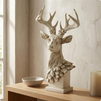 Deer Head Sculpture Decorative Deer Bust Rustic Style