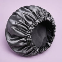 Satin Sleep Bonnet for Large Adjustable Double Layer for Women, Reversible Cap with Edge