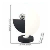 Black and White Decor Statue Metal Geometric Sculpture Minimalist for Entryway