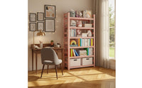 Pink Floor Bookshelf Modern Design Pink Kids Bookshelf Anti-Slip Feet for Girls