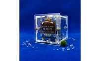 Temperature and Humidity Display WiFi Microcontroller WiFi Clock Automatic Time Sync Mini Weather Clock Kit DIY Weather Station Kit for Office