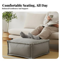 Square Pouf Ottoman Japanese design Floor seat Multi-Functional for Homeowners