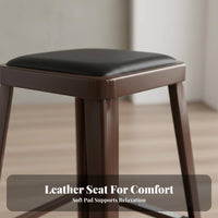factory-and and design Backless Counter Stool full-metal Construction Indoor Seating for Cafe