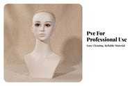 Makeup Display Bust Smooth Hairpiece Mannequin Bust PVC