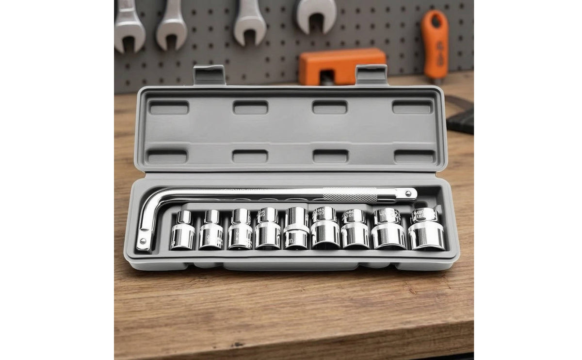 Organized Socket Wrench Kit Portable Ratchet and Socket Set Heavy Duty Ratchet Set Long-Lasting for Mechanics, Auto Repair, Garage