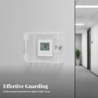 Thermostat Lock Box with Key | Ventilated Cutout Openings, Thermostat Cover with Lock, for workplaces