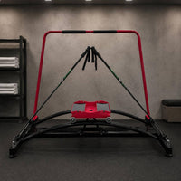 Indoor Ski Simulator Wheeled Carriage Ski Motion Curved Rails Fitness Simulator
