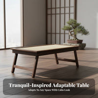 Folding Floor Table Portable Foldable Floor Desk Easy to Clean for Bay opening