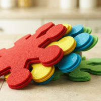 4 Pieces Flower Shaped Placemat Set Anti-Scald Flower Shaped Heat-Resistant Mat Mat Versatile Easter Table Coaster Set for Home Cooks, Party Hosts