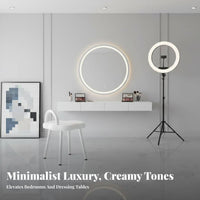 arc-backrear Dressing Chair Light Luxury Design Vanity Stool Ins aesthetic for Cloakroom