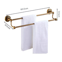 European wall-mounted antique aluminum towel rack organizer