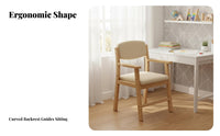 Student Desk Chair Height Adjustable Writing Seat Armless for study tasks, Students