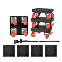 Swivel Caster Dolly 360-Degree Rotating Furniture Mover Cart ABS