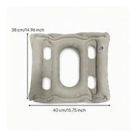 Lightweight Inflatable Seat Cushion Portable Inflatable Cushion with Flocked Surface Pressure-Relieving Compact for Travelers, Office Workers, Travel, Home