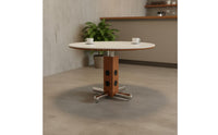 Sintered Stone Dining Table Scratch-Resistant Round Dining Table Home Furniture Space-Saving for Cafe