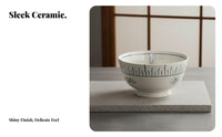 Japanese Ceramic Ramen Bowl, Hand-Painted Tableware Set, Minimalist Plate, Creative Dinnerware For Home & Restaurant