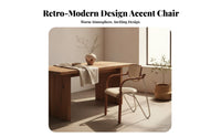 Upholstered Armchair modernist Design Cushioned Fabric Armchair Retro Inspired