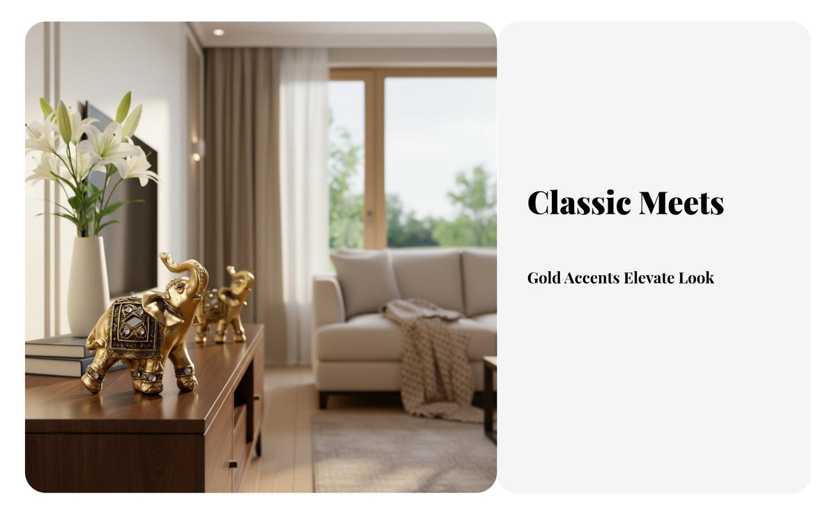 Resin Elephant Figurine European Design Resin Elephant Ornament Handmade for Business Owners, Office Workers, TV Stand, Living Room, Bookshelf
