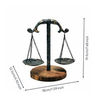 Lawyer Gift Desk Decor Retro Style Law Office Sculpture Decorative Miniature Balance of Just for Legal Professionals
