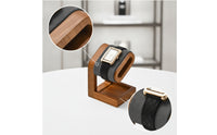 Watch Display Stand with Wooden Base Open-Frame Watch Display Stand Holder Low-Profile for Nightstand