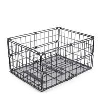 Foldable Rear Basket Screw Mount Metal Wire Bike Basket