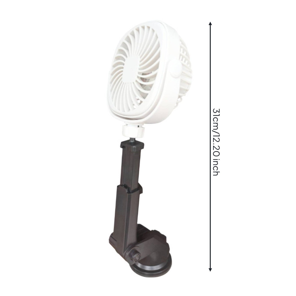 360° Rotation Rechargeable Dashboard Fan Brushless Engine USB Car Fan for Desktop, Kitchen