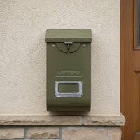 Vintage Metal Mailbox Lockable Home Storage Decorative for Office