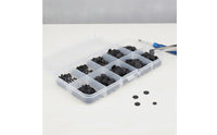 500 Pieces Assorted Conductive Silicone Pads Textured Replacement Part Repair Components Long-Lasting for Technicians