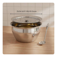 Stainless Steel Oil Strainer Pot Extra Thick Grease Keeper with Strainer