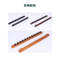 Solid Wood Wall-Mounted Billiard Cue Rack with Roman Style