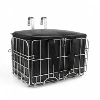 Cycle Basket with Inner Bag Sturdy Foldable Cycle Basket Front for Commuters, Errands