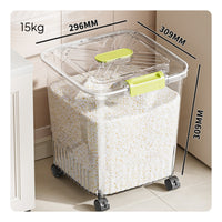 Moisture-Proof Rice Storage Bin Complimentary Rice Storage Container Includes Measuring Cup for Families