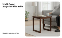 2-Tier C-Shaped Table Rounded Corners Household Furniture Slide-Under Design