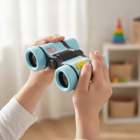 Handheld 4x30 Binoculars Compact Cartoon Binoculars Lightweight Optics Portable for Children, Toddlers, Adventurers, Outdoor Play, Nature Walks, Backyard