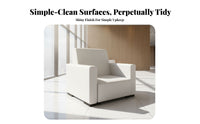 alabaster Single-Seat Couch configurable Combination Reception Sofa Modern design Sturdy Metal Legs for Adults