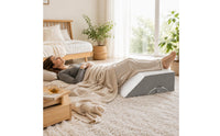 Adjustable Leg Angled Pillow Semicircular Cutout Angled Leg Pillow Sloped