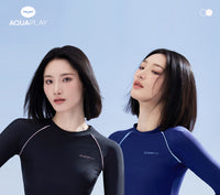 AquaPlay安泊来长袖分体泳衣女防晒速干潜水服游泳衣海边度假保守