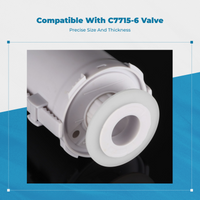 4 Pieces Toilet Flush Valve Seal Leak Proof Tank Fitting Easy to Install Replacement Set for Plumbers, Bathroom, Public Facility