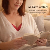Push Up Bra for Women with No Underwire and Thin Padded Cups, Comfort Support with Wide Back Smoothing and 3/4 Coverage