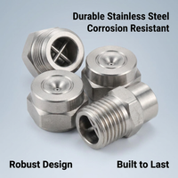 Stainless Steel Spray Nozzles, 120 Degree Wide Angle Solid Cone Industrial Misting Spray Nozzle, 1/4 - Image 3