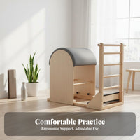 Improves Posture Pilates Spine Corrector Strengthens Muscle Groups Spine Corrector Arc Increases Flexibility Pilates Reformer Bed Solid Wood Frame for Women, Fitness Enthusiasts, Physical Treatment Patients, Gym, Rehabilitation Center