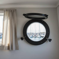 Round Porthole Watertight Gasket Round Opening Porthole Yacht Overhead Window Anti-Corrosive 10 Inch Boat Portlight Long-Lasting