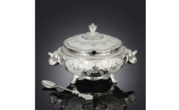 Sugar Bowl with Lid and Spoon Ornate Sugar Bowl with Lid Lidded for Hosts