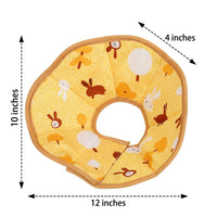 Padded Nylon Cone for Cats and Dogs, Textile Padded Nylon Cone for Kittens, Cartoon Pattern Recovery Tool to Stop Licking and Biting