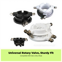 Air Control Valve, Tire Changer Machine Parts, High Durability Fitting Adapters, Metal, Compatible Replacement