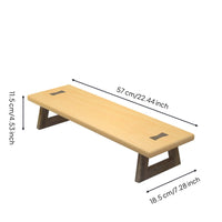 Display Stand with Wooden Legs Wood Computer Stand Stylish Furniture for Workspace