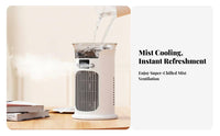 Quiet Operation Desktop Misting Cooler Low Noise Desktop Misting Fan 3 Speed Settings for Office, Bedroom, Dorm Room