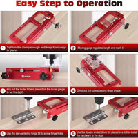 Aluminum Alloy Door Lock Hole Positioning and Hinge Installation Kit
